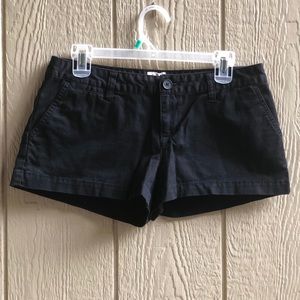 Mossimo size 9 black casual shorts